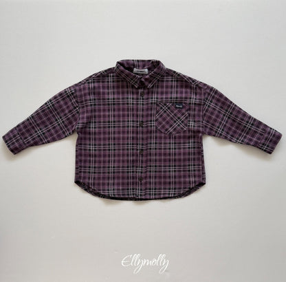 ［ellymolly］forest check shirt