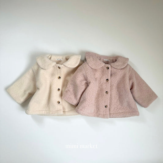 ［mimimarket］wool collar coat