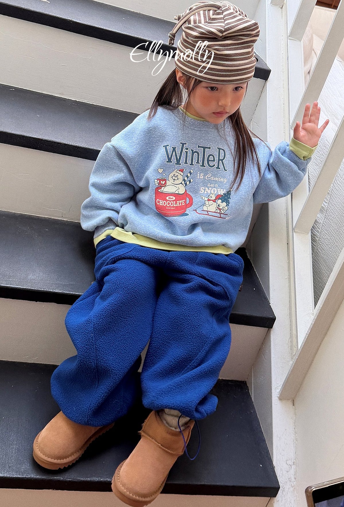 ［ellymolly］biff fleece pants