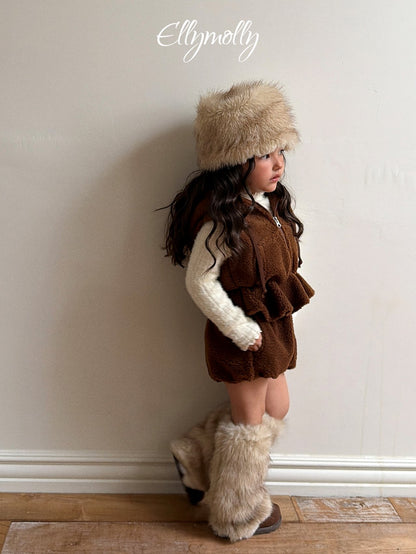 ［ellymolly］bear hood vest
