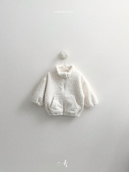 ［atomeme］teddy zip-up