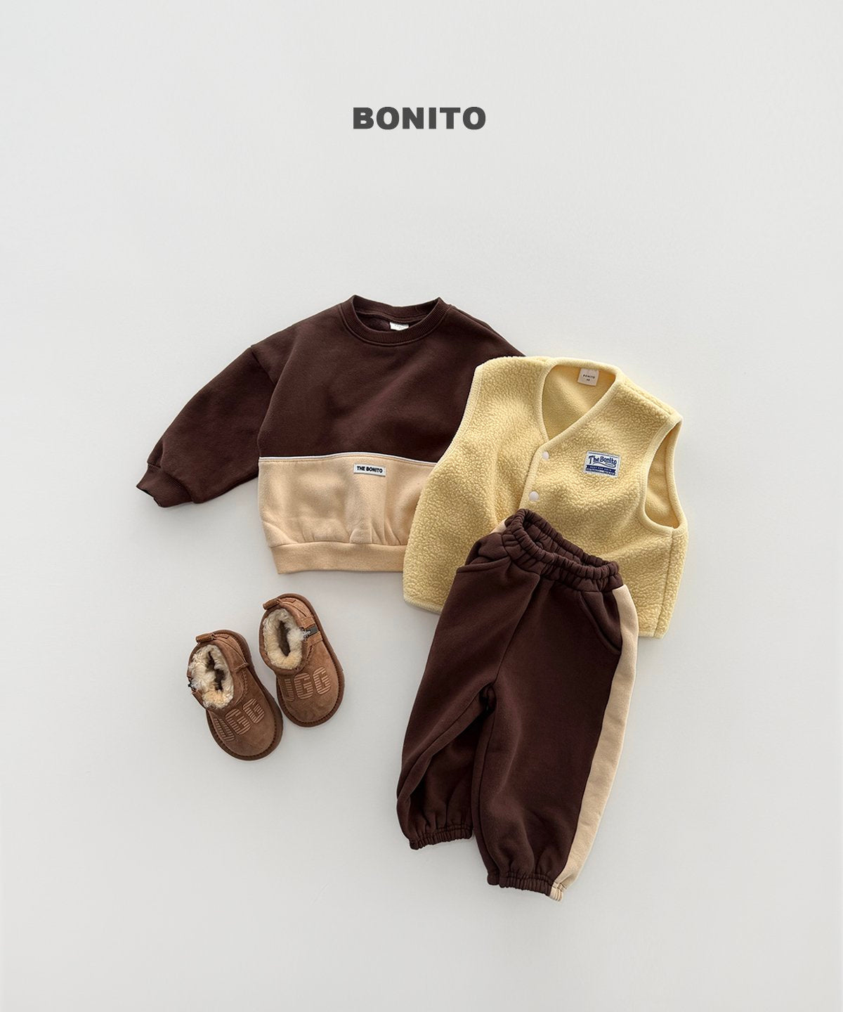 ［BONITO］side color jogger pants