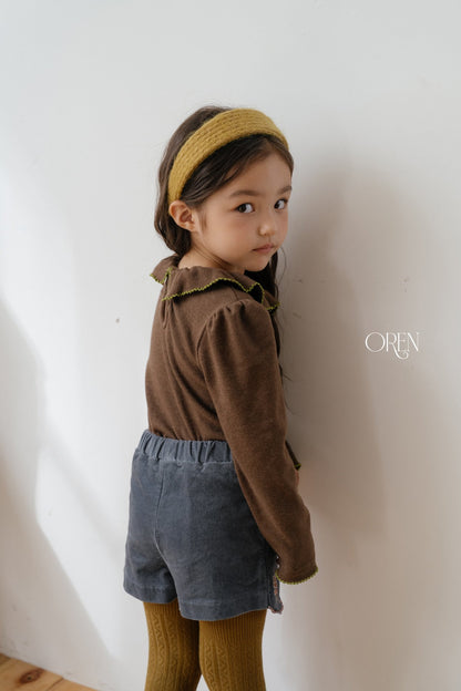［OREN］bella embroidered culotte pants