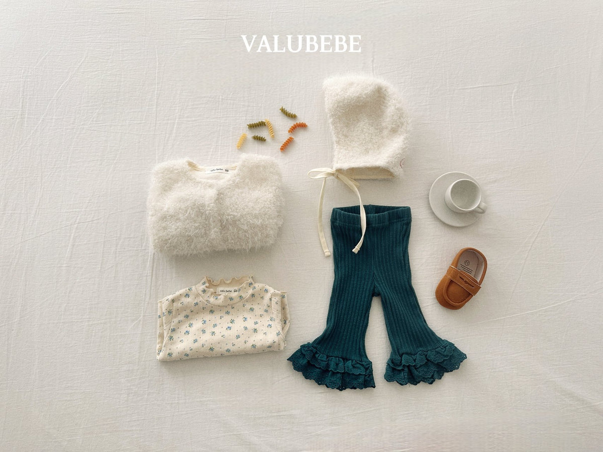 ［valubebe］frill lace bootcut pants