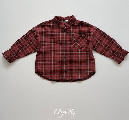 ［ellymolly］forest check shirt