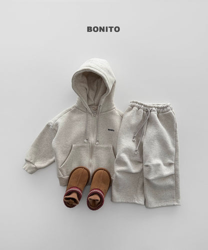 ［BONITO］fleece zip-up hoodie