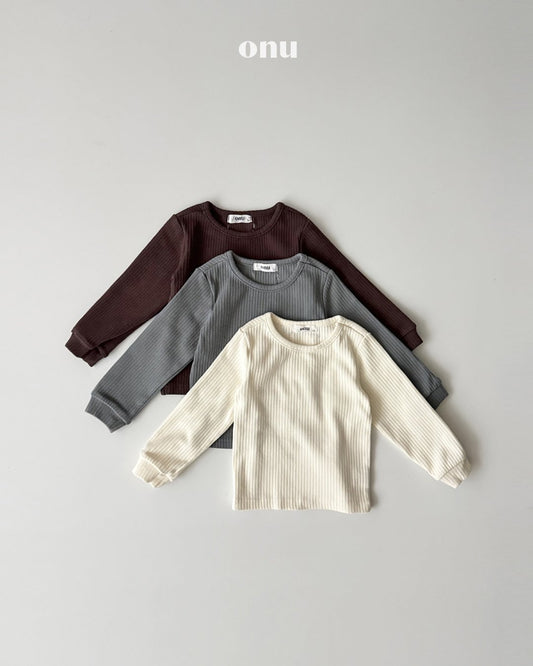 ［ONU］peach rib tee