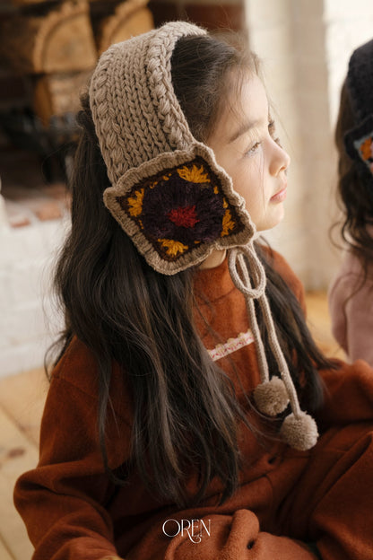 ［OREN］tiji flower knit headband