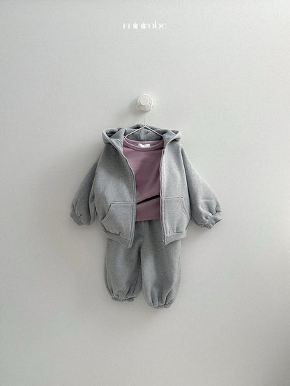 ［minirobe］barrel hood zip-up