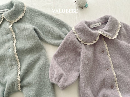 ［valubebe］coco knit footed suit