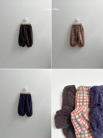 ［minirobe］fleece jogger pants