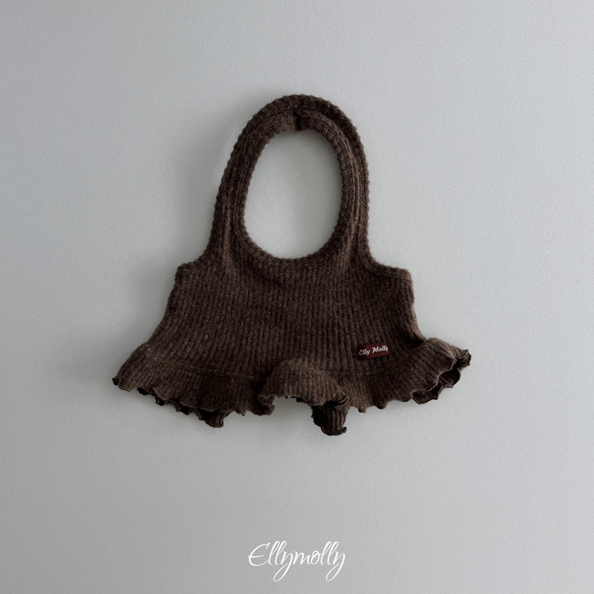 ［ellymolly］wool rib halter top