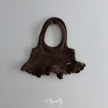 ［ellymolly］wool rib halter top