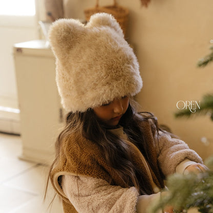 ［OREN］cat faux fur beanie