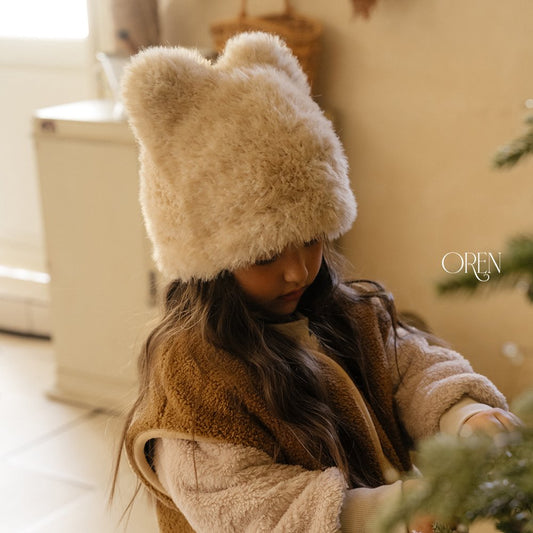 ［OREN］cat faux fur beanie
