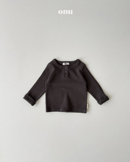 ［ONU］croffle button tee