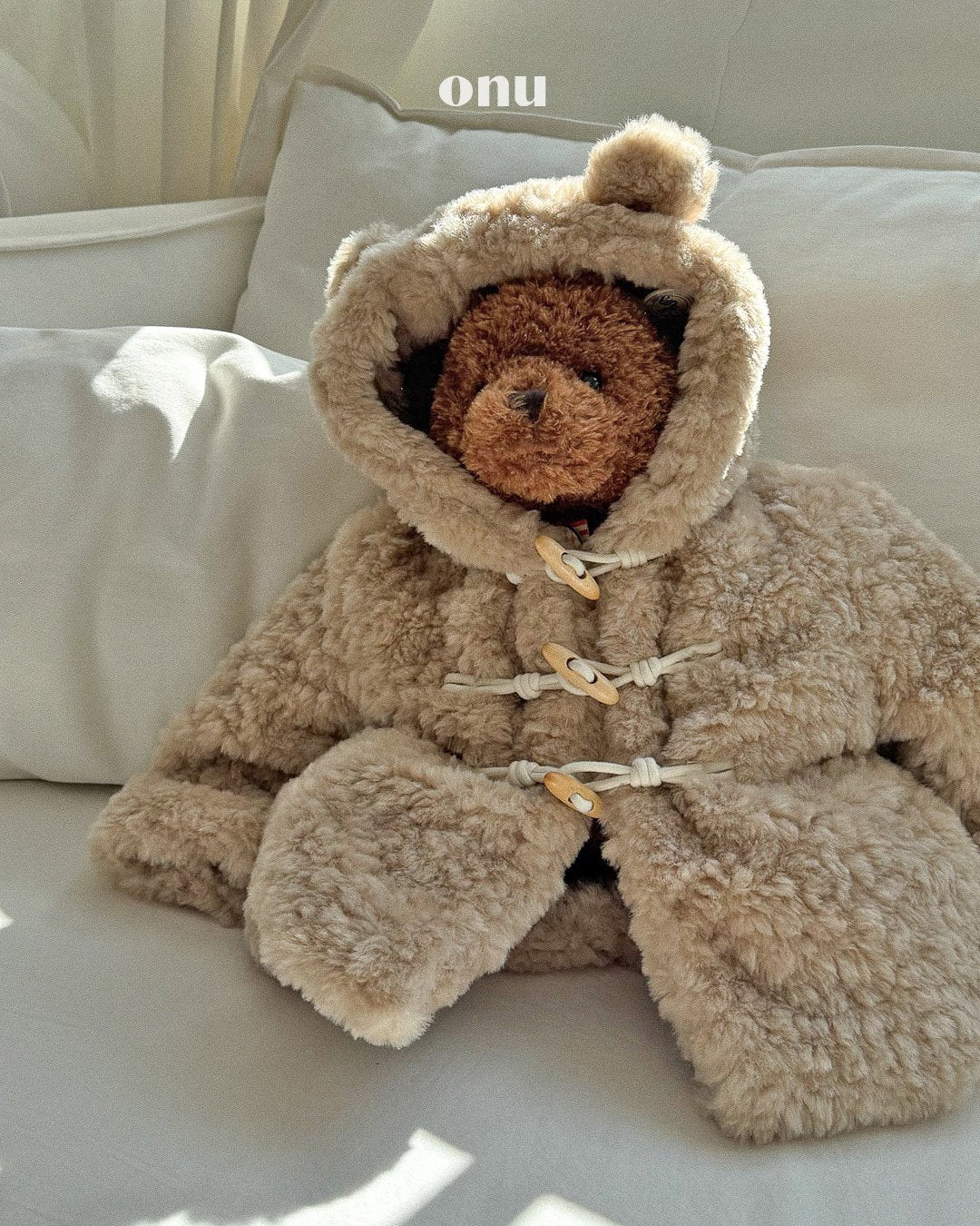［ONU］fur teddy coat