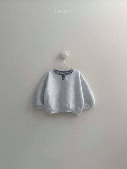 ［minirobe］popo placket sweatshirt