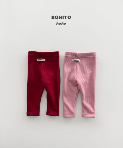 ［BONITO］1+1 rib leggings