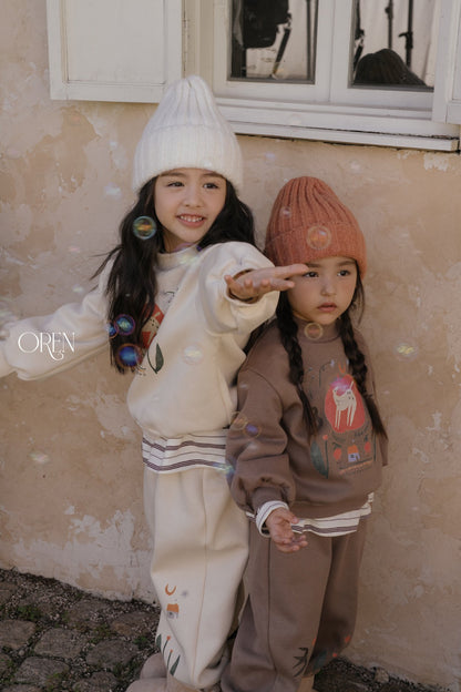 ［OREN］romy garden fleece set