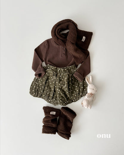 ［ONU］velvet dot bloomers