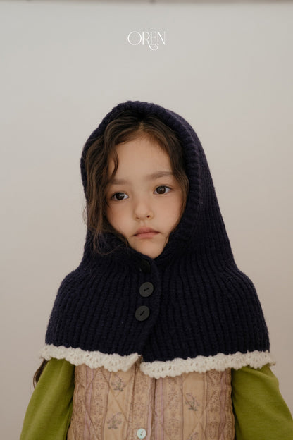 ［OREN］contrast cape balaclava