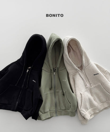 ［BONITO］fleece zip-up hoodie