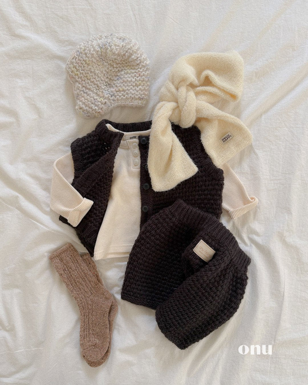 ［ONU］crochet knit beanie