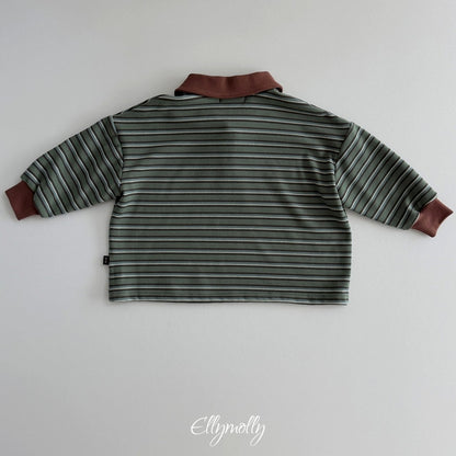 ［ellymolly］click peach collar tee