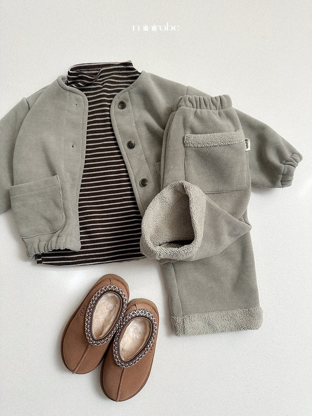 ［minirobe］poy warm cardigan