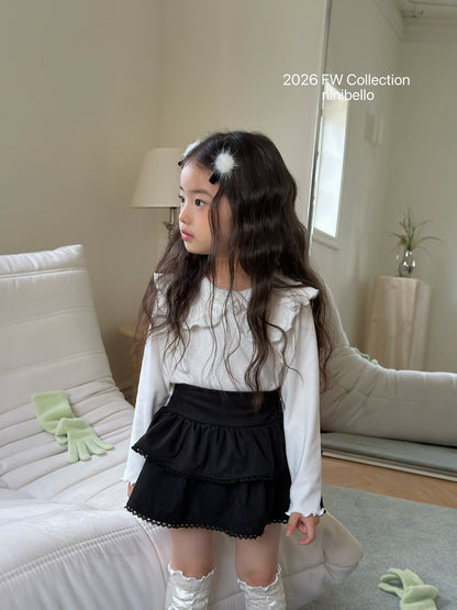 ［ninibello］marielle collar tee