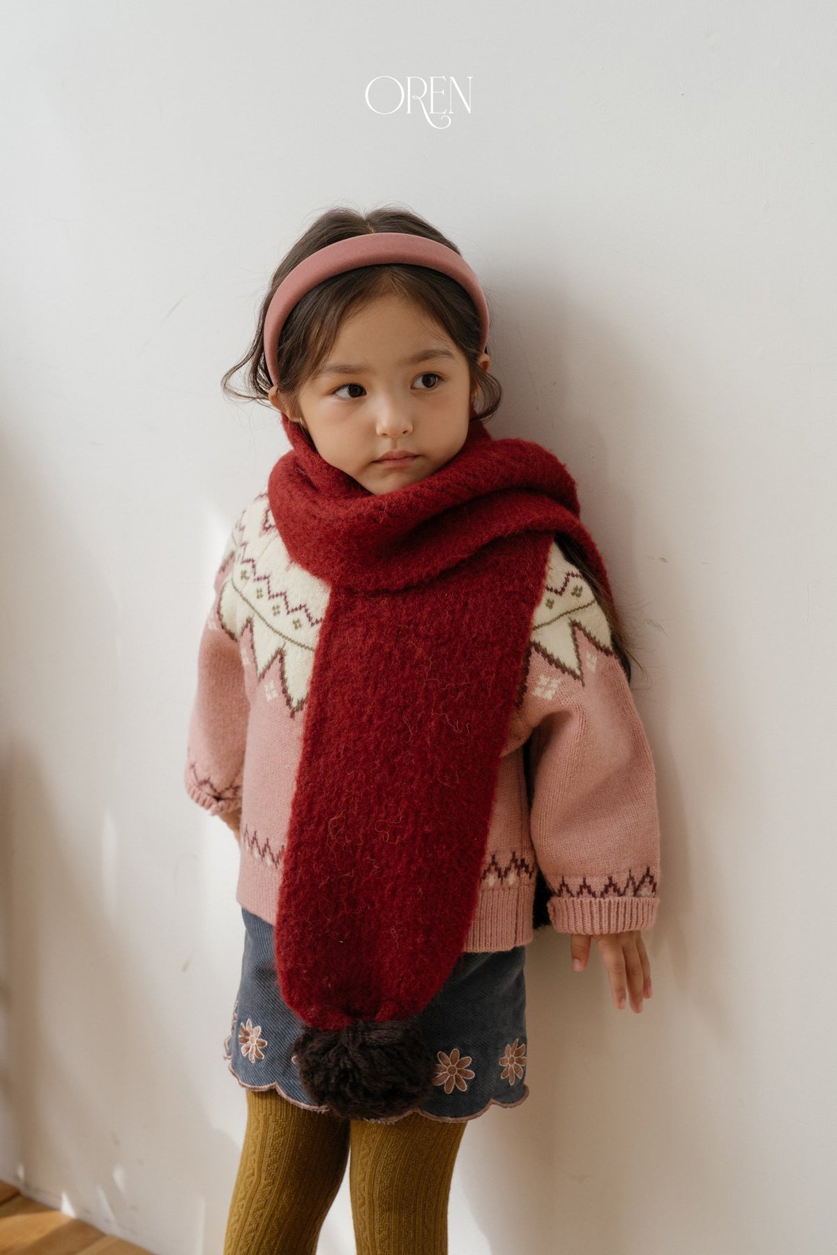 ［OREN］merci pom-pom muffler