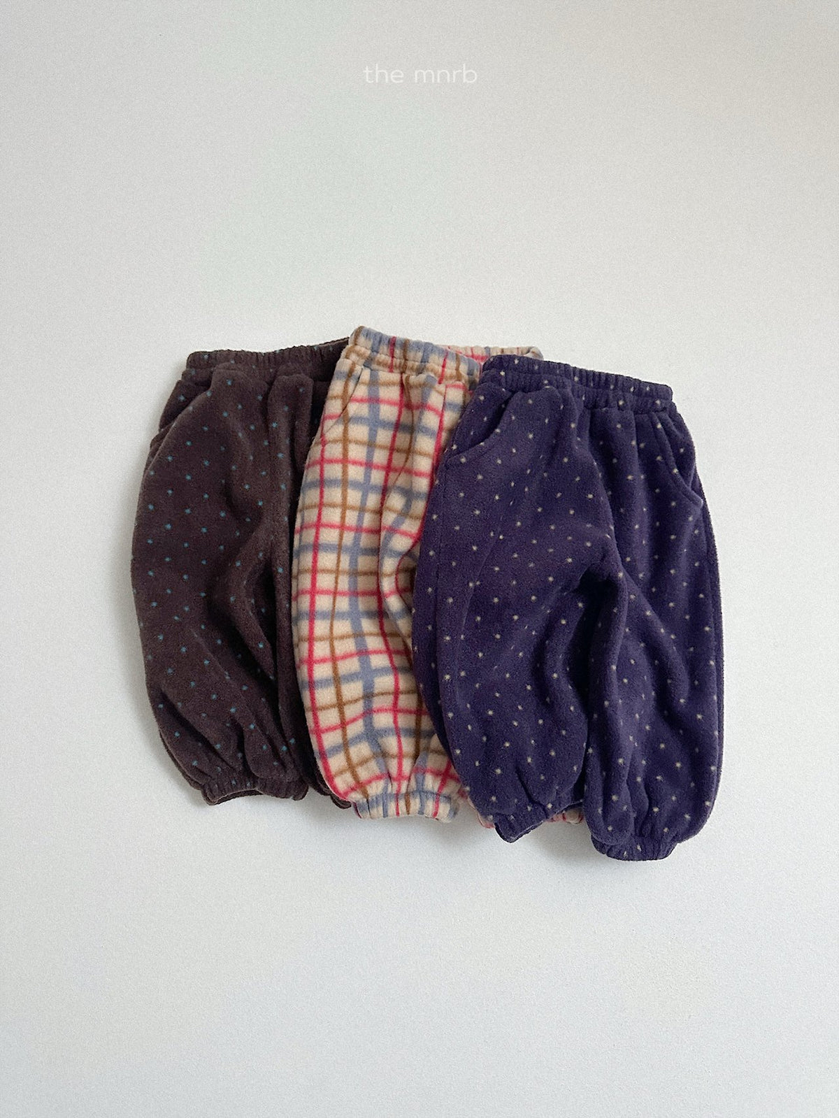 ［minirobe］fleece jogger pants