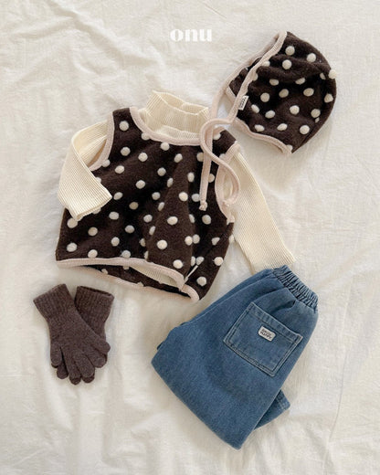 ［ONU］wide fleece denim