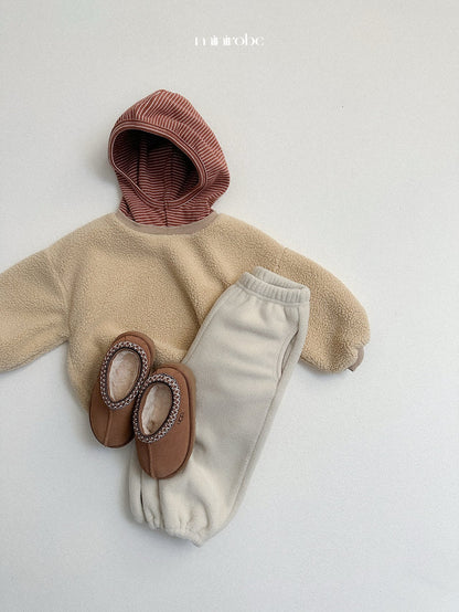 ［minirobe］teddy jogger pants