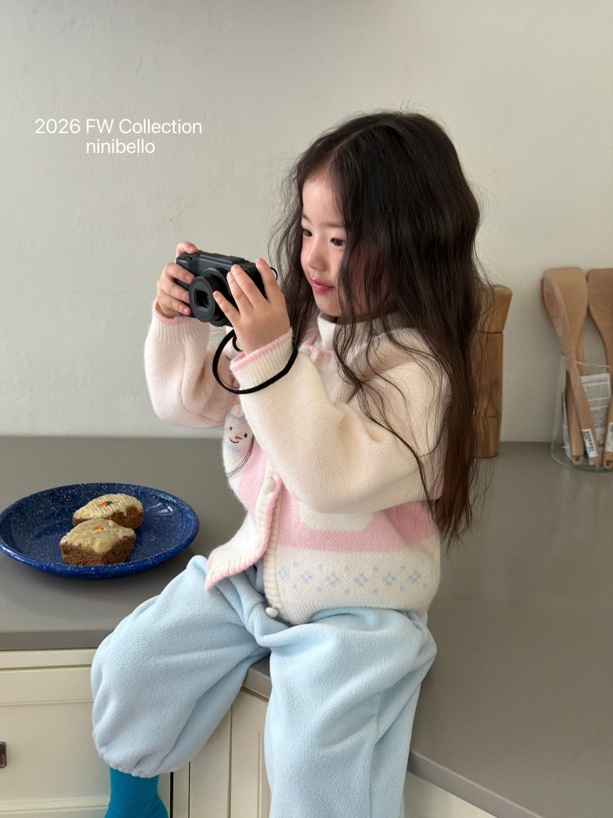 ［ninibello］snowman knit cardigan