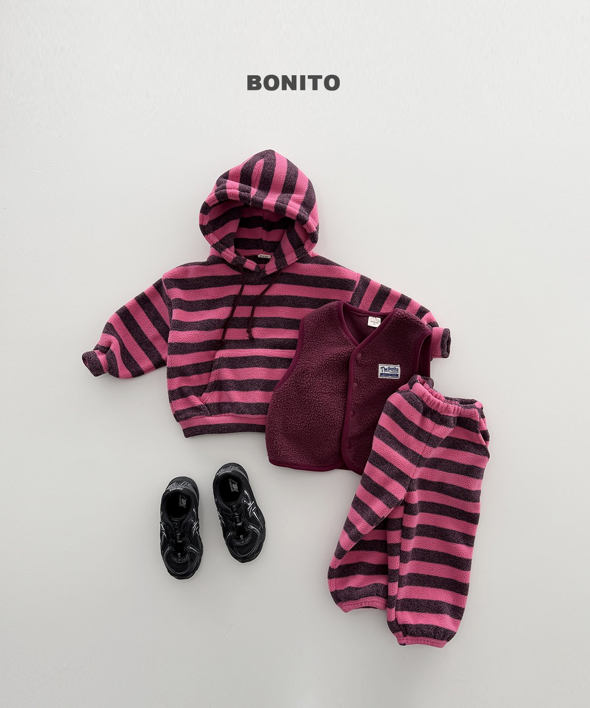 ［BONITO］bold fleece jogger pants