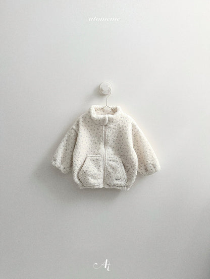 ［atomeme］teddy zip-up