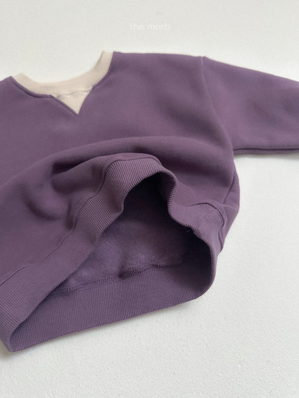 ［minirobe］two-tone sweatshirt