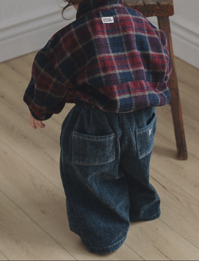 ［ONU］wide fleece denim