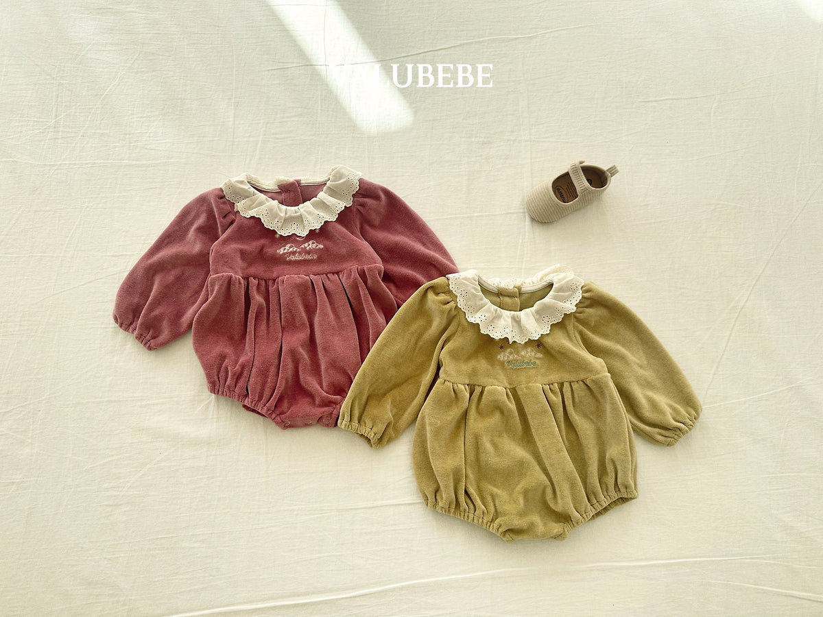 ［valubebe］embroidery velour suit