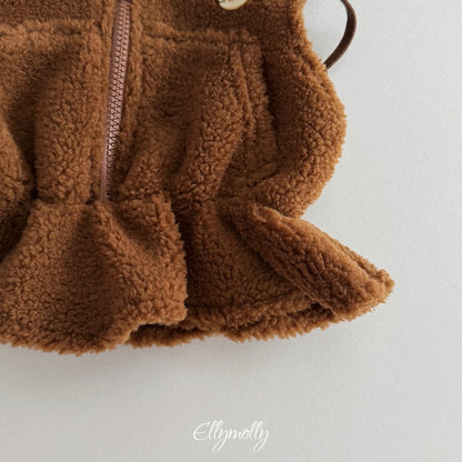 ［ellymolly］bear hood vest