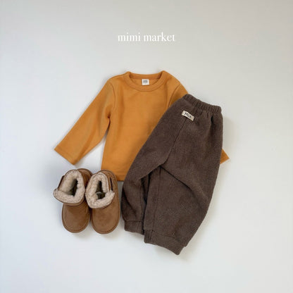 ［mimimarket］peach long sleeve tee
