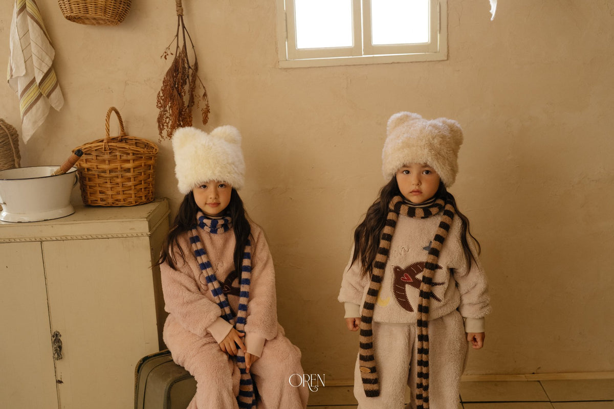 ［OREN］ambre stripe muffler