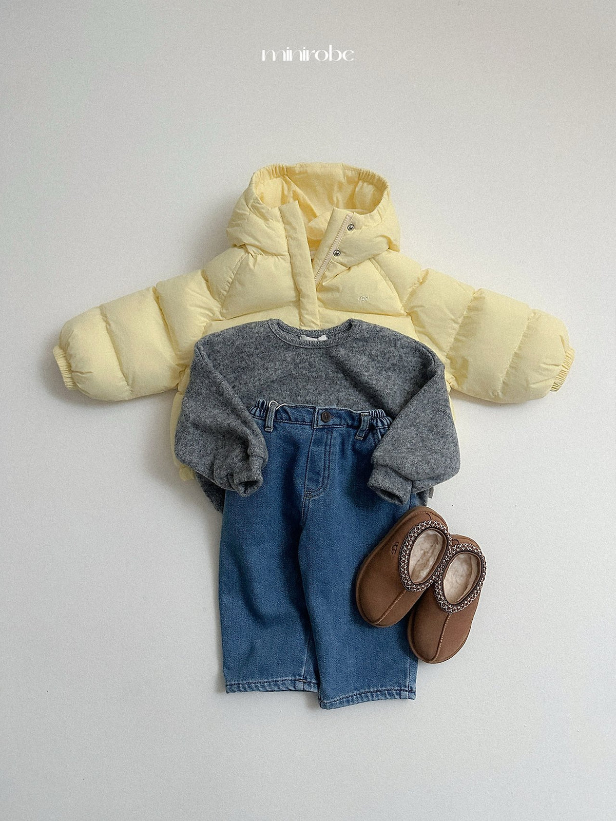 ［minirobe］roro hooded padded jacket