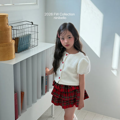 ［ninibello］carol check skirt