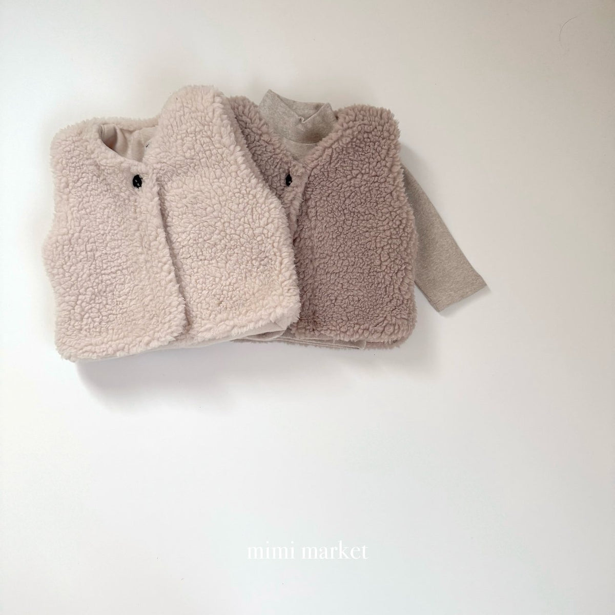 ［mimimarket］poodle vest