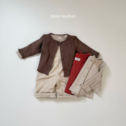 ［mimimarket］ribbed cardigan