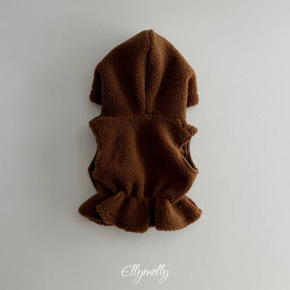 ［ellymolly］bear hood vest