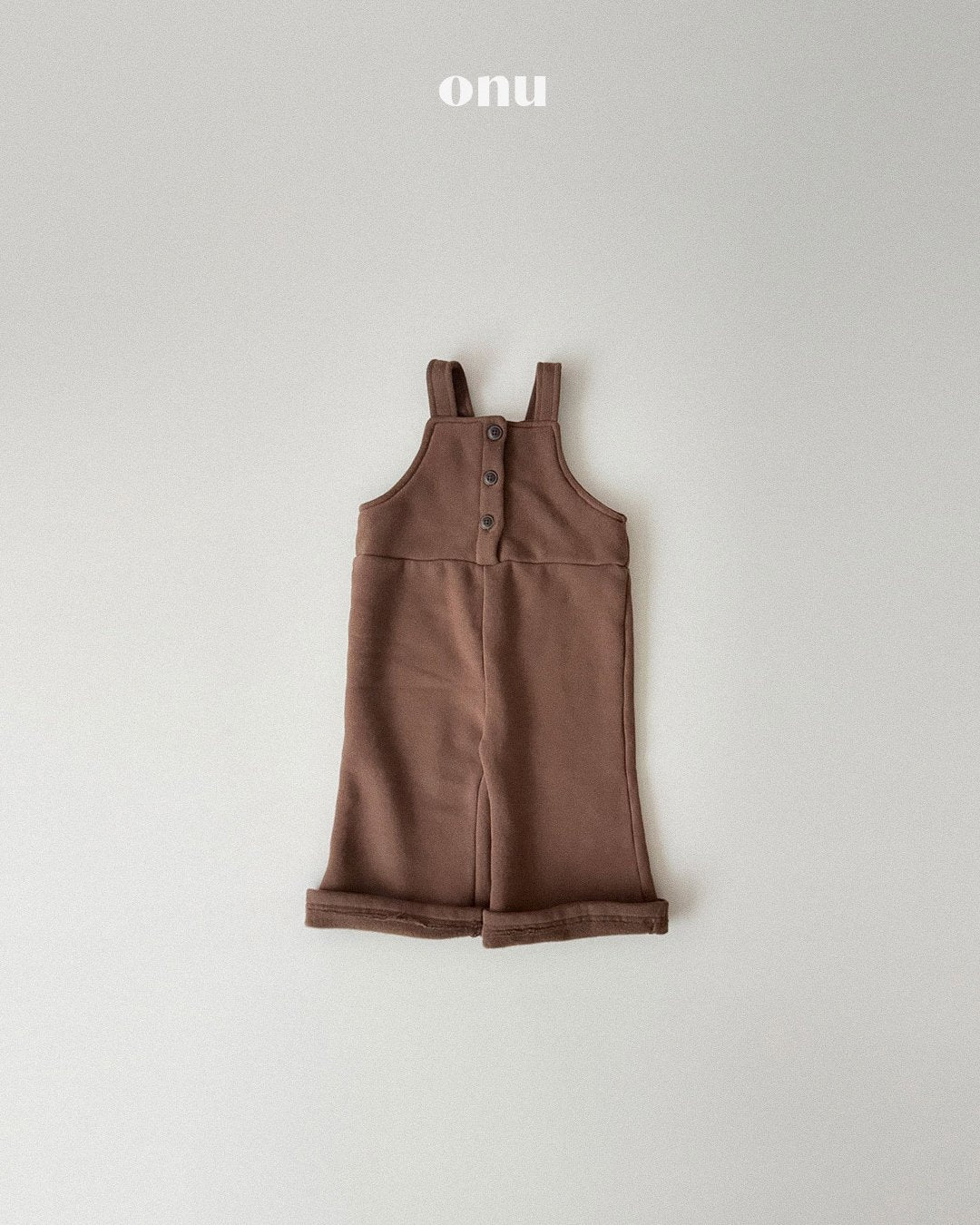 ［ONU］fleece sweat overall
